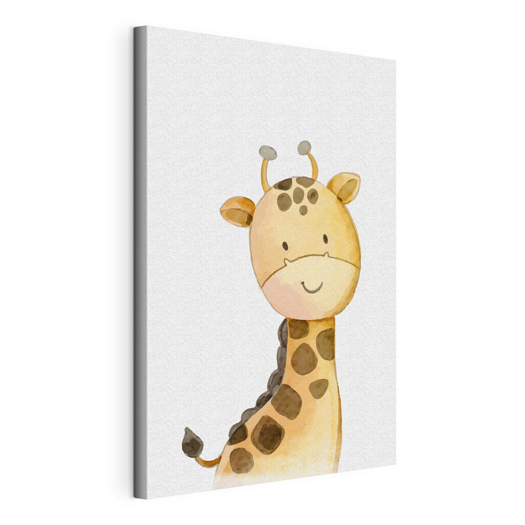 Een giraffe glimlacht zacht — productweergave