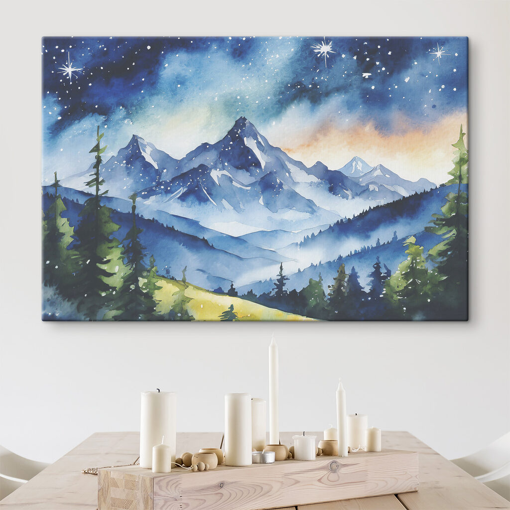 Sterren boven blauwe bergen — interieur 1