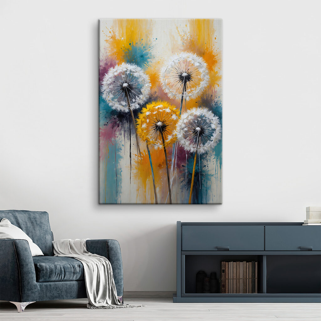 Zaadpluis in vrolijke verf — interieur 2