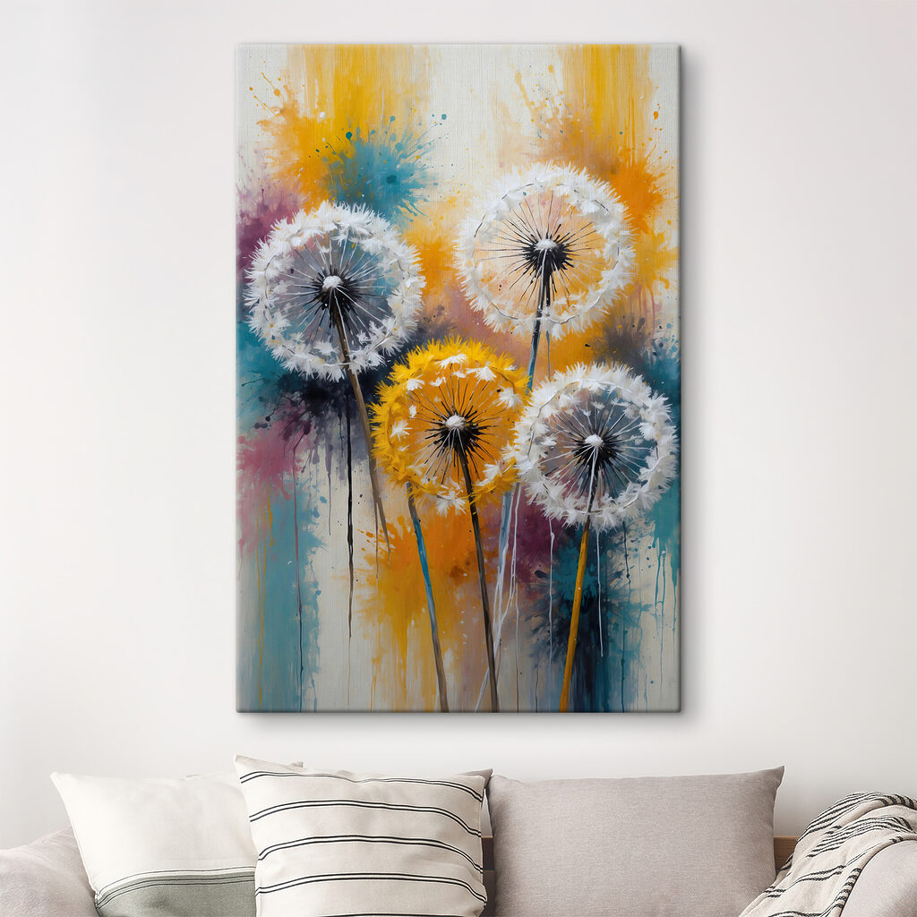 Zaadpluis in vrolijke verf — interieur 3