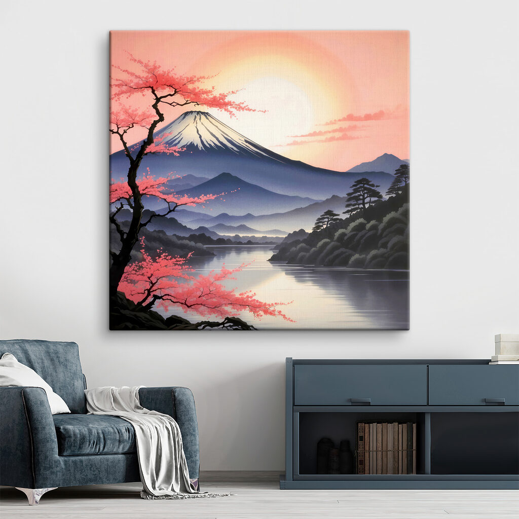 Berg onder roze hemel — interieur 2