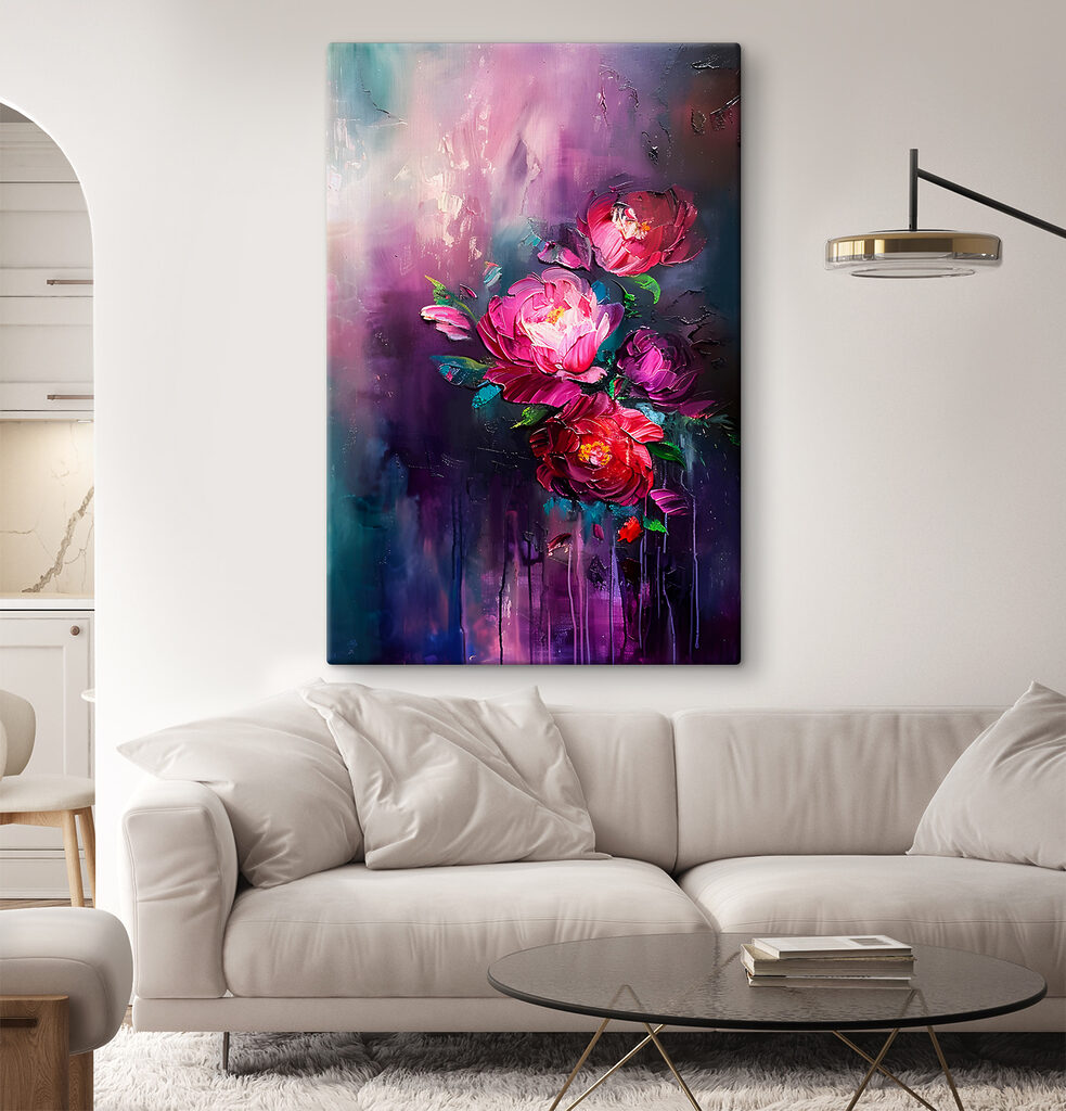 Rozen laten kleur druipen — interieur 1