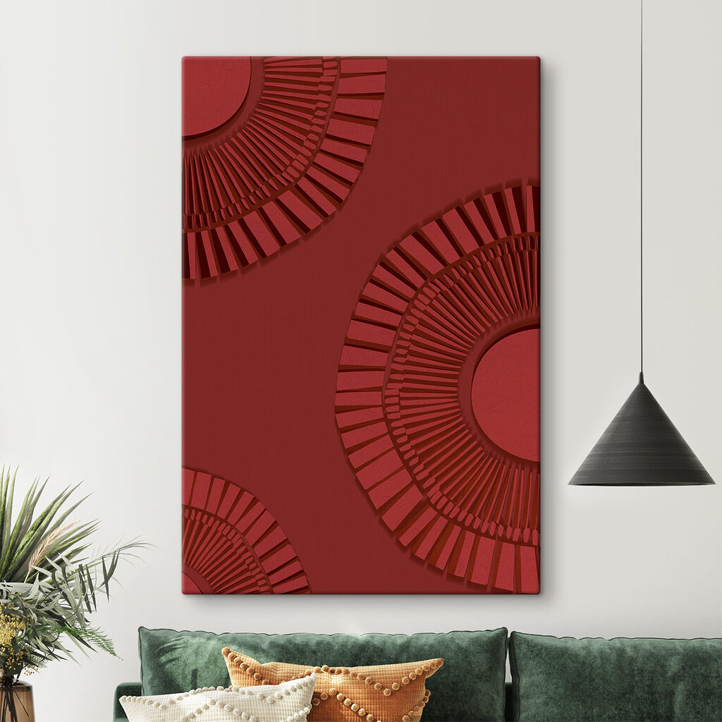 Bogen van dieprood — interieur 2