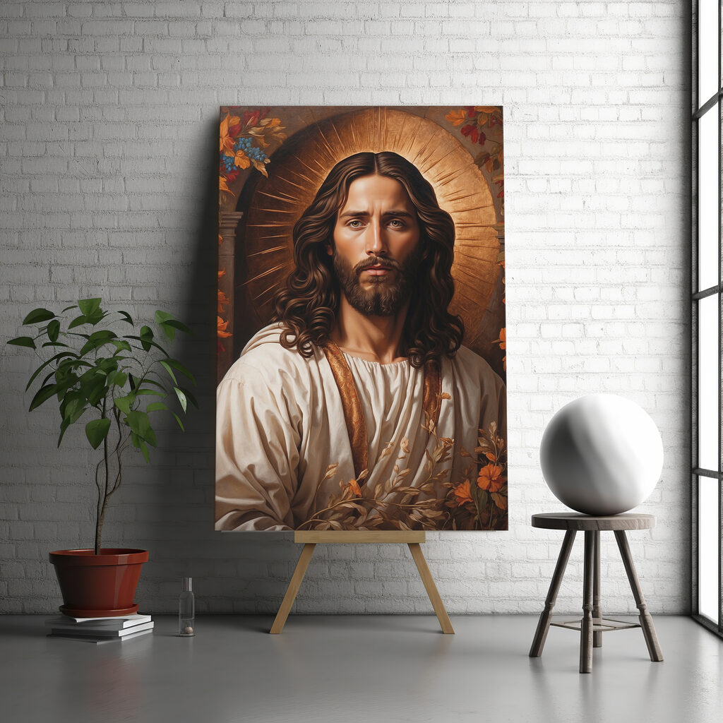 Jezus in gouden aureool — interieur 1