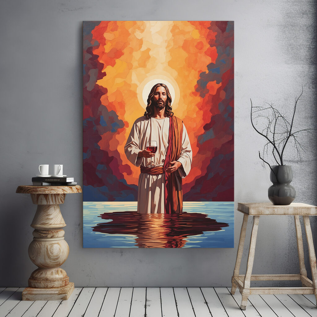 Jezus voor warme kleurvlakken — interieur 1