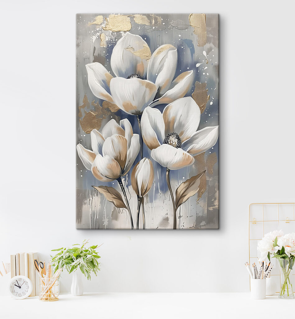 Een boeket witte knoppen — interieur 1