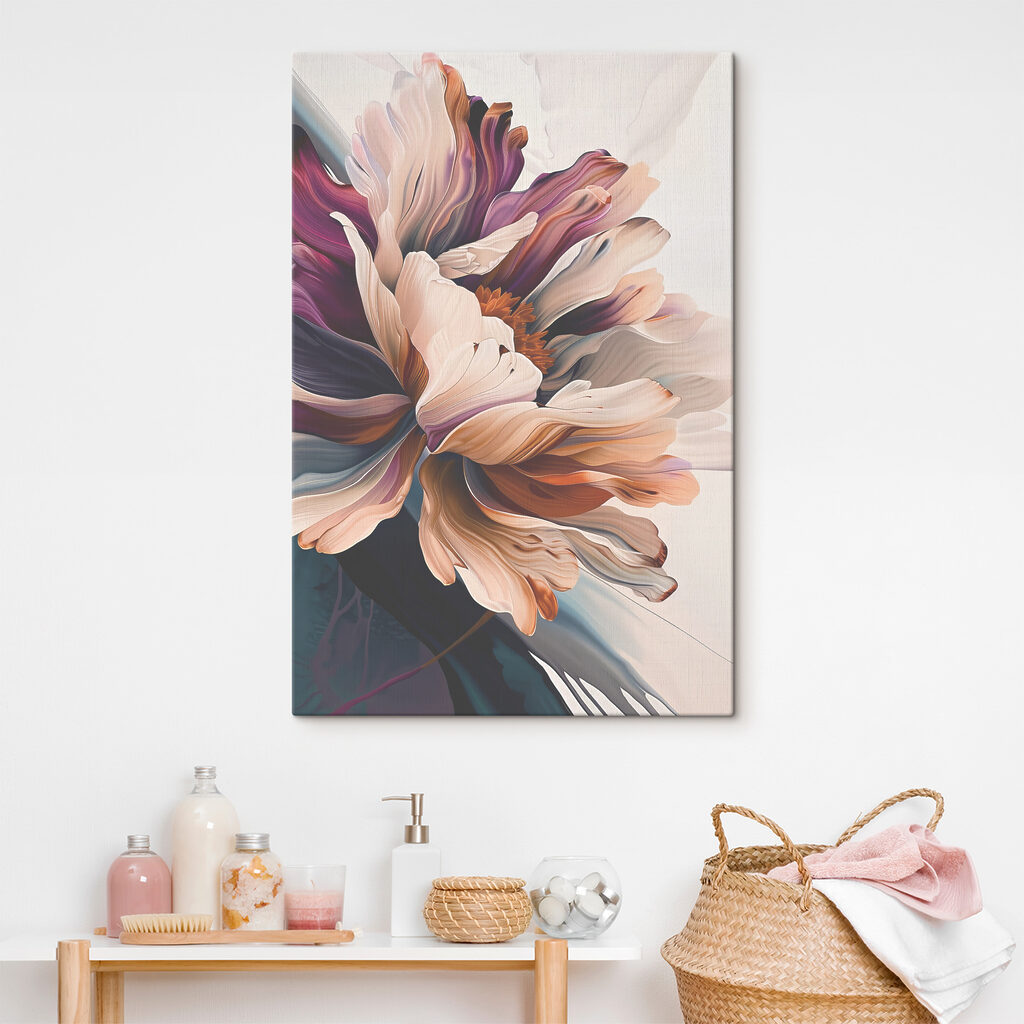 Bloei in golvende perziktinten — interieur 1
