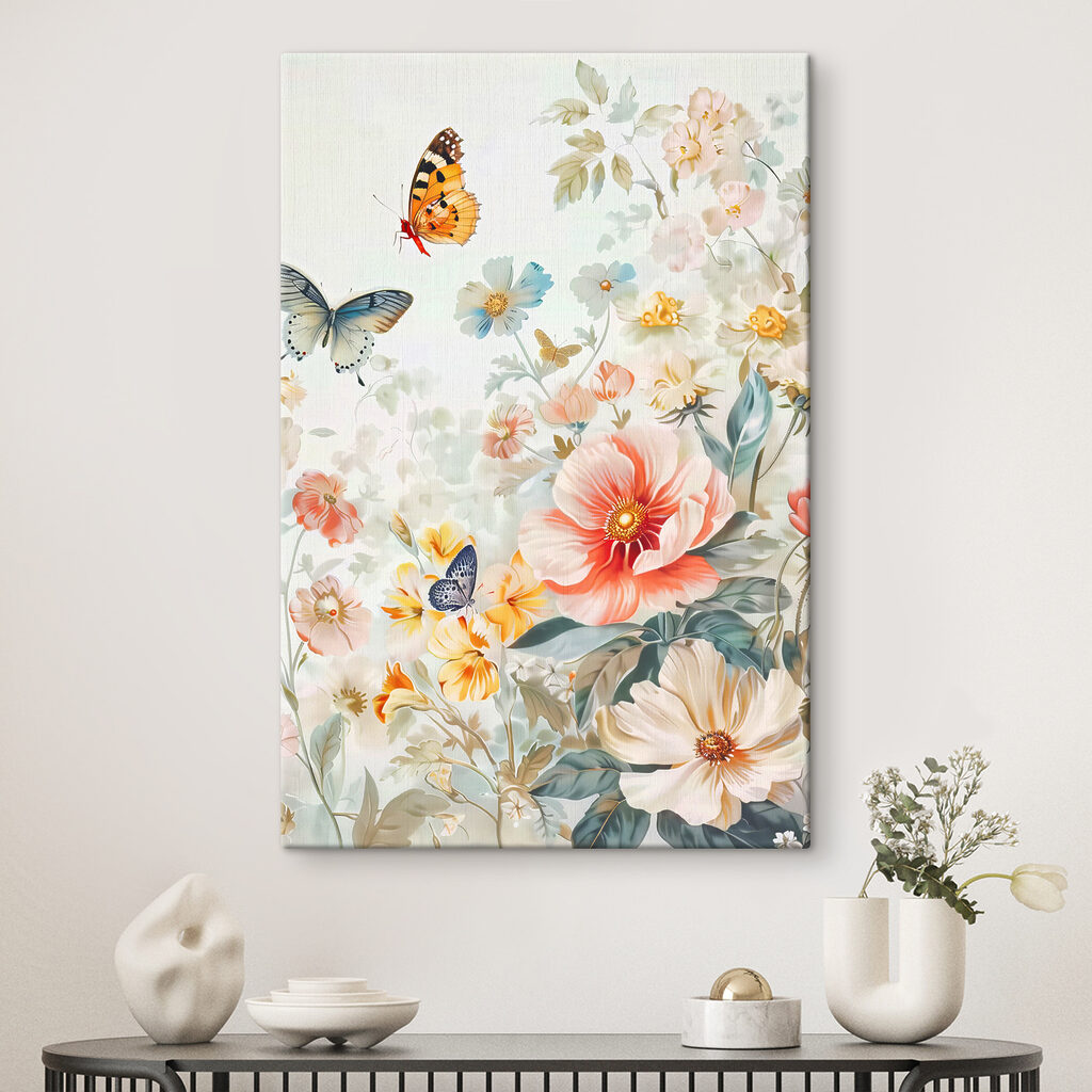 Vlinders landen tussen bloesem — interieur 2