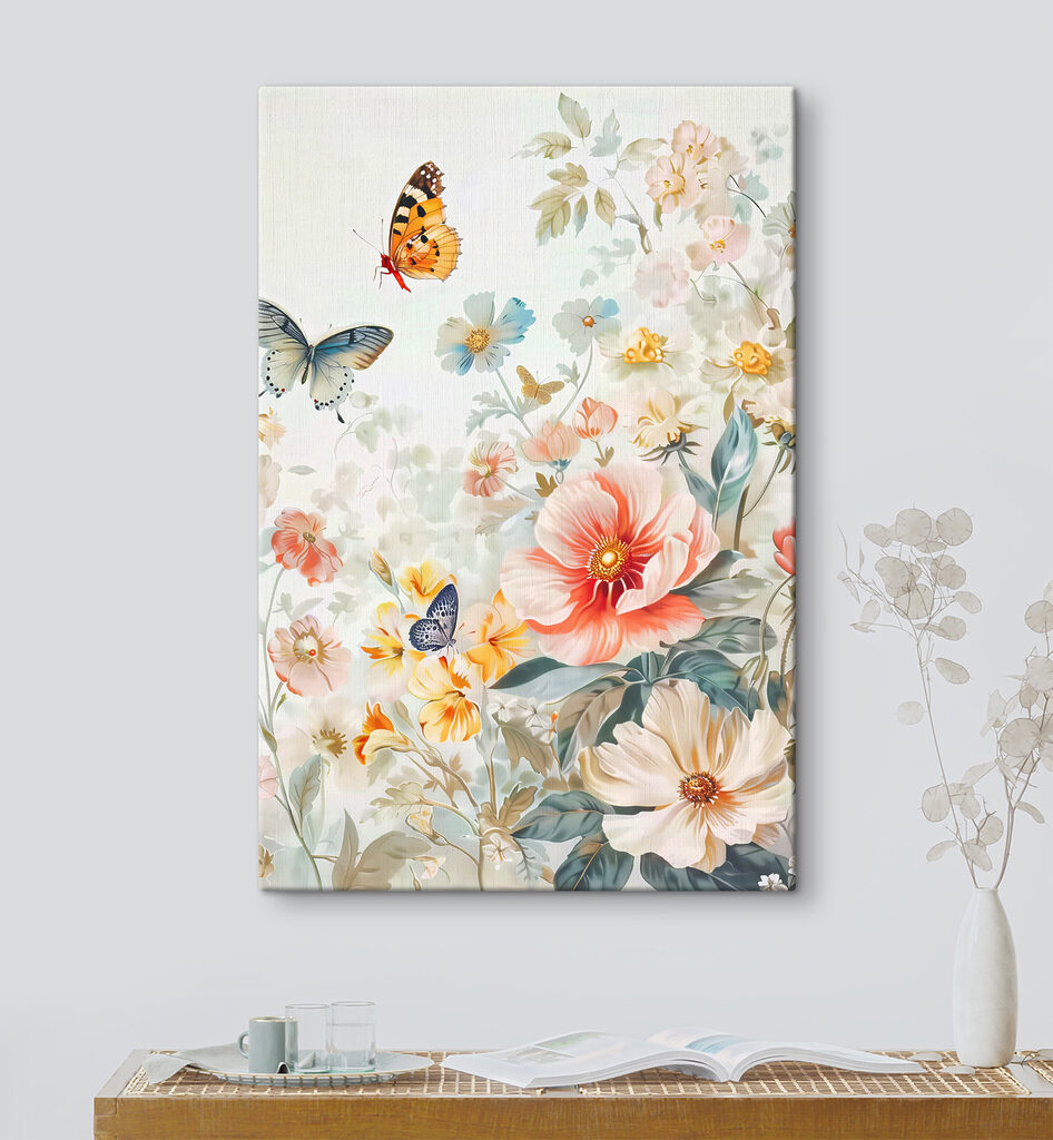 Vlinders landen tussen bloesem — interieur 1