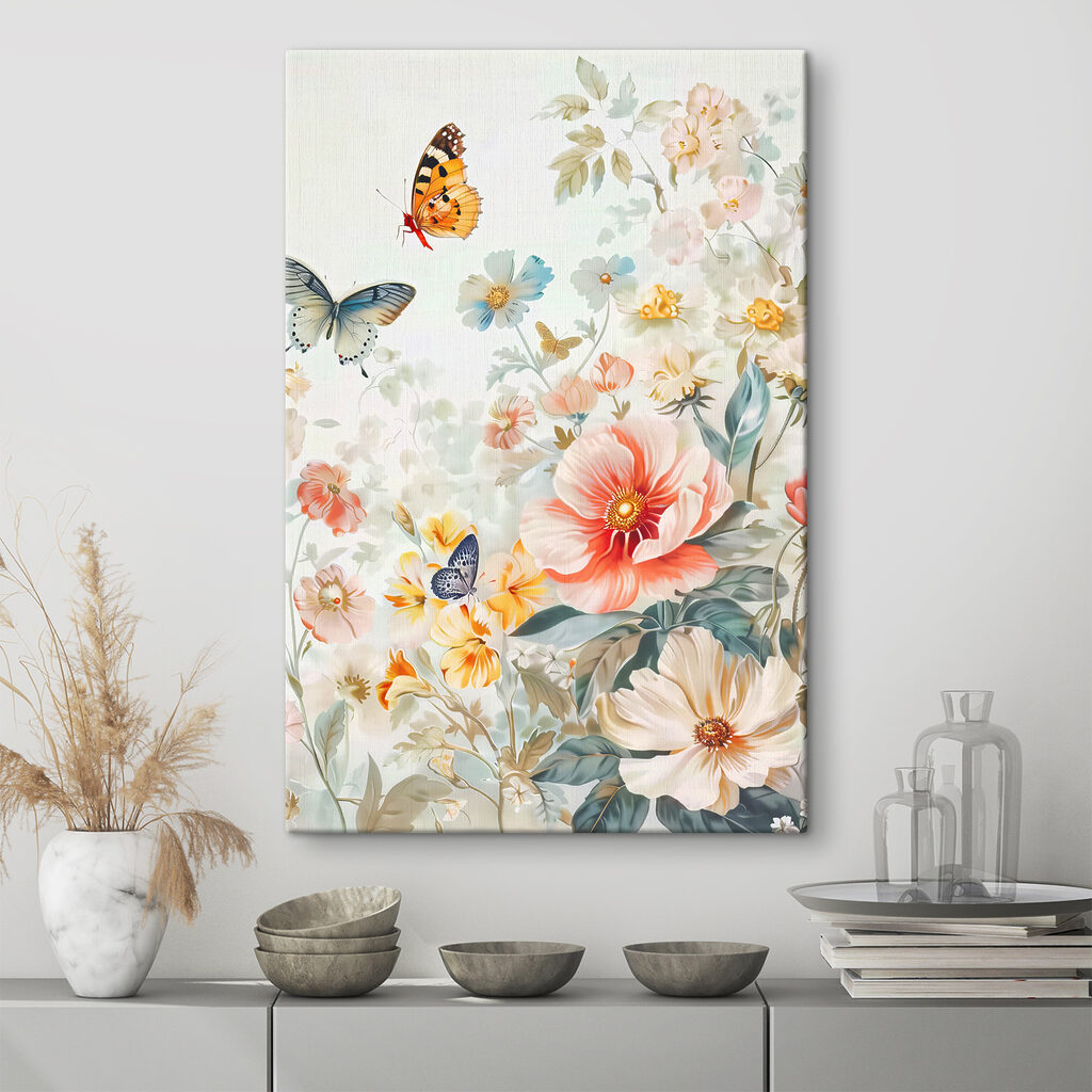 Vlinders landen tussen bloesem — interieur 3