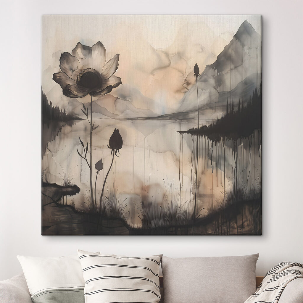 Bloemen aan een nevelmeer — interieur 1