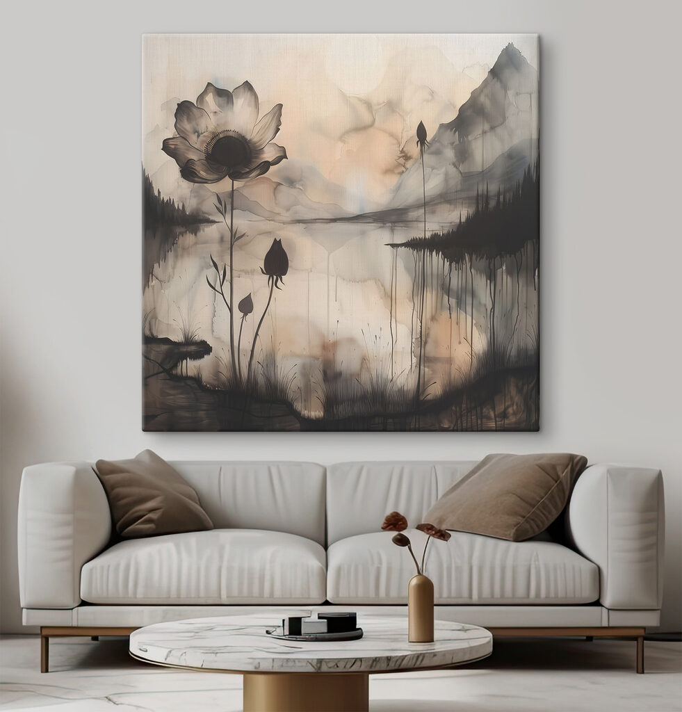 Bloemen aan een nevelmeer — interieur 3