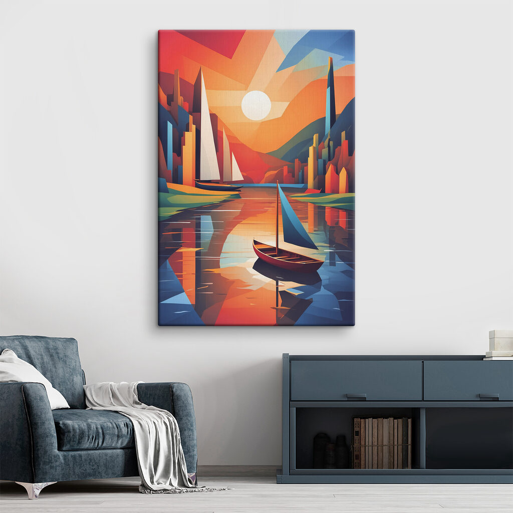 Haven in hoekige kleuren — interieur 2
