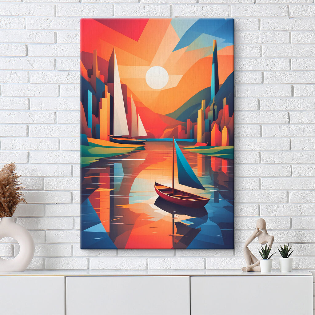 Haven in hoekige kleuren — interieur 3