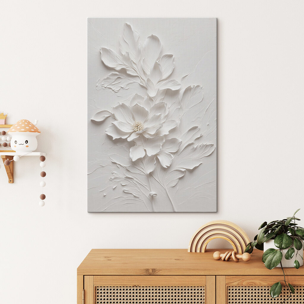 Een tak in roomwit — interieur 1