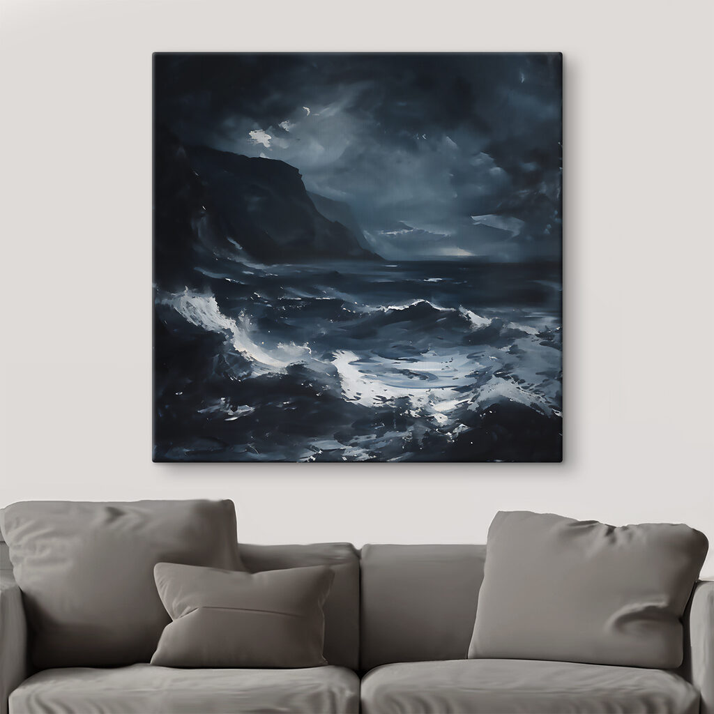 Golven onder zware wolken — interieur 2