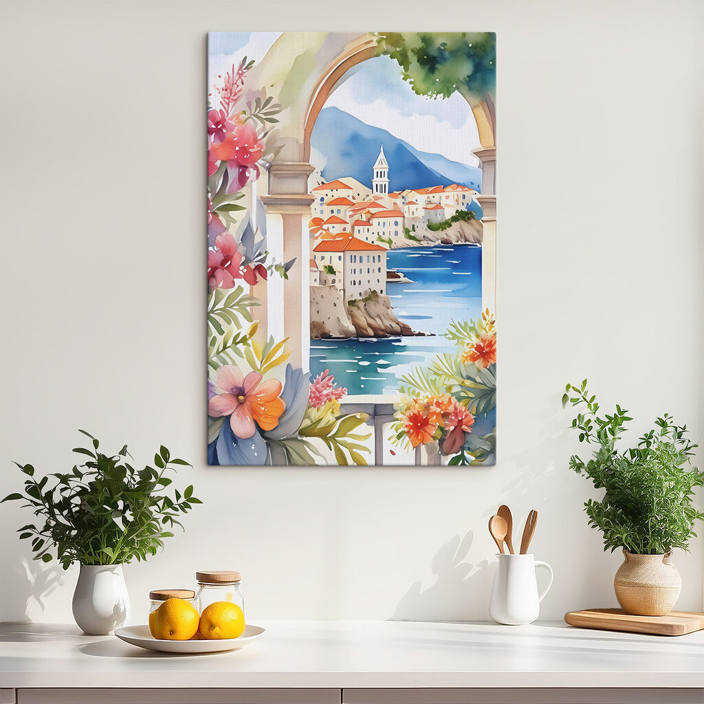 Doorkijk naar de kust — interieur 1