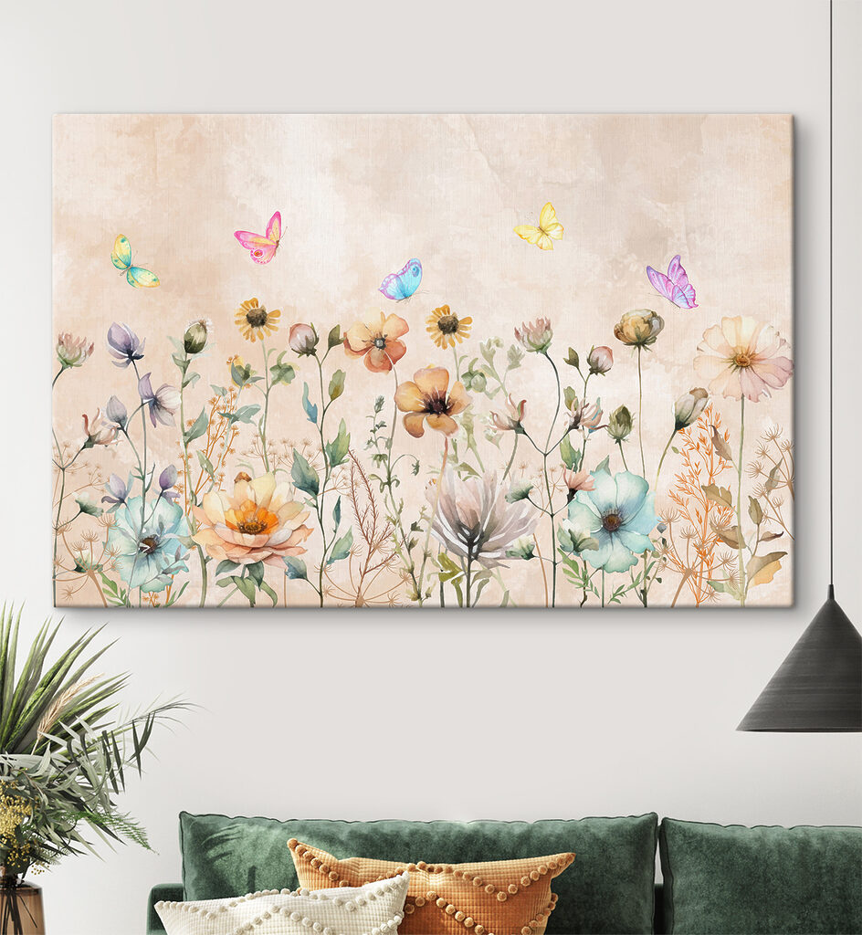 Vlinders boven de bloemenweide — interieur 2