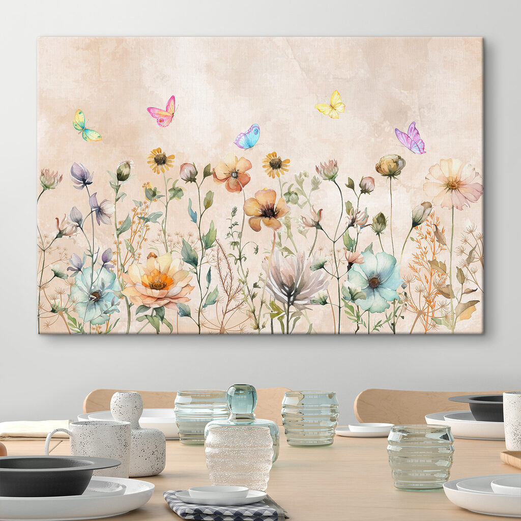 Vlinders boven de bloemenweide — interieur 1