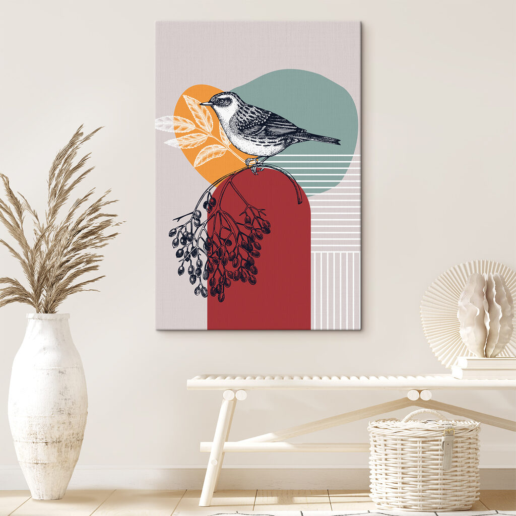 Vogel boven een boog — interieur 1