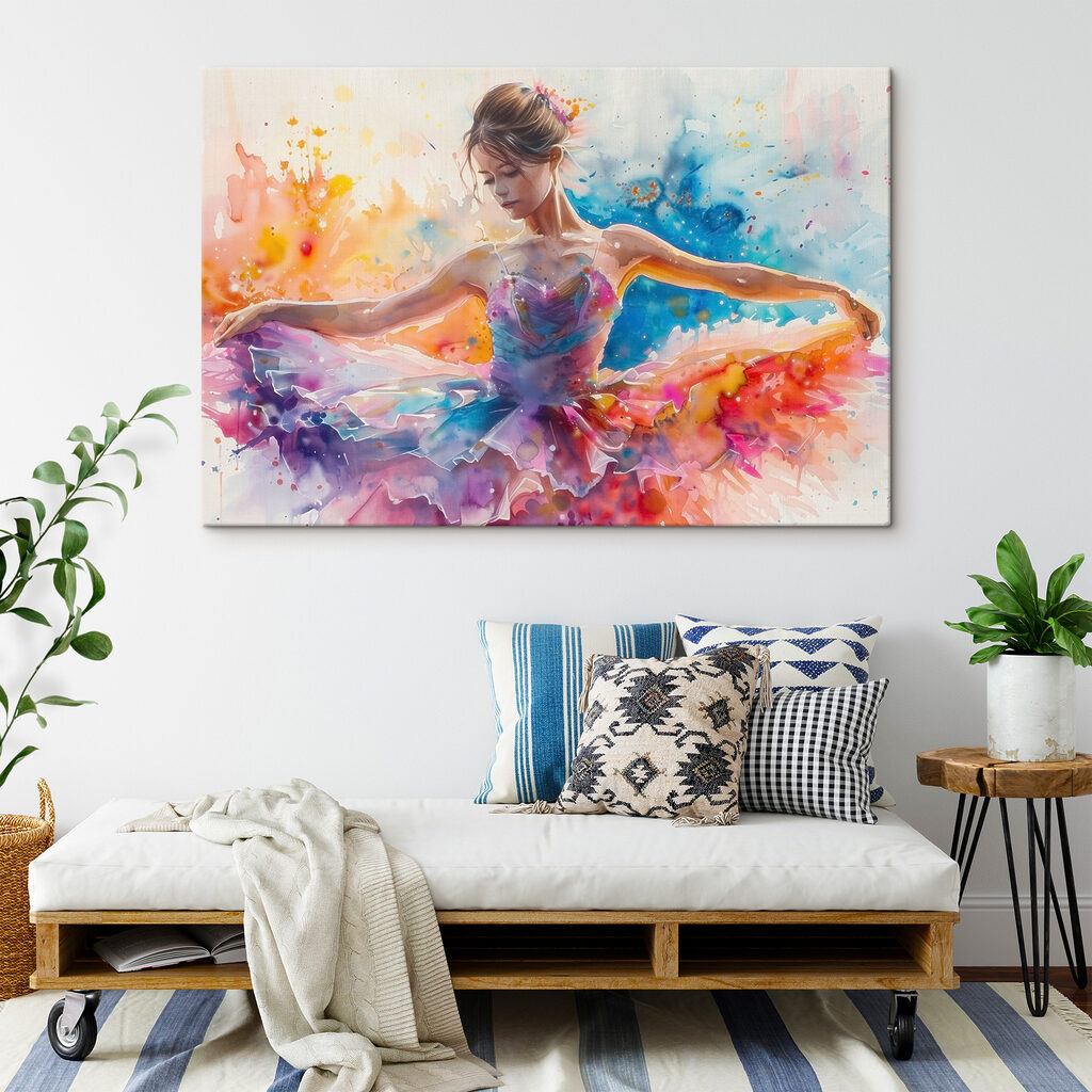 Ballerina in vloeiende kleuren — interieur 2