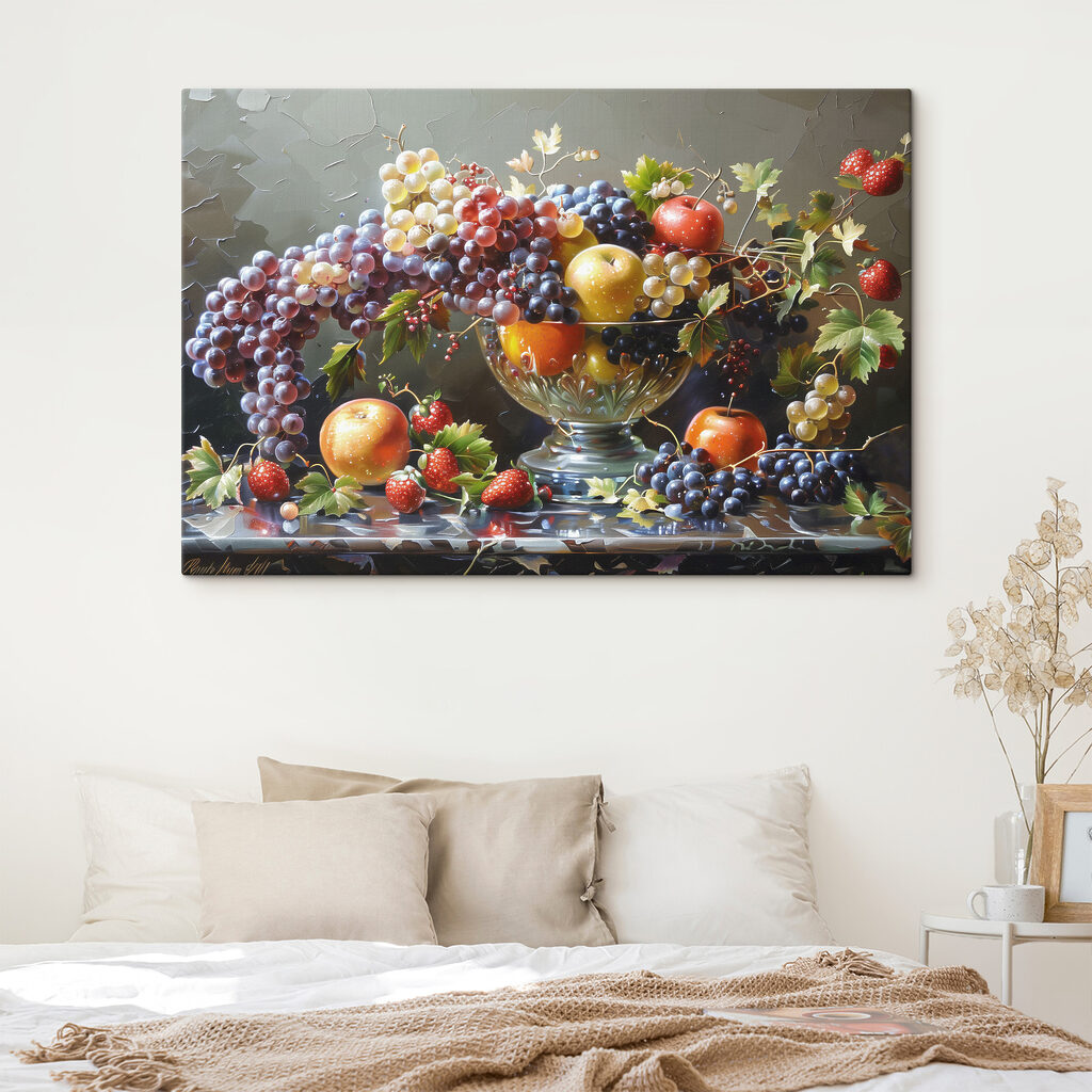 Druiven in een fruitschaal — interieur 2