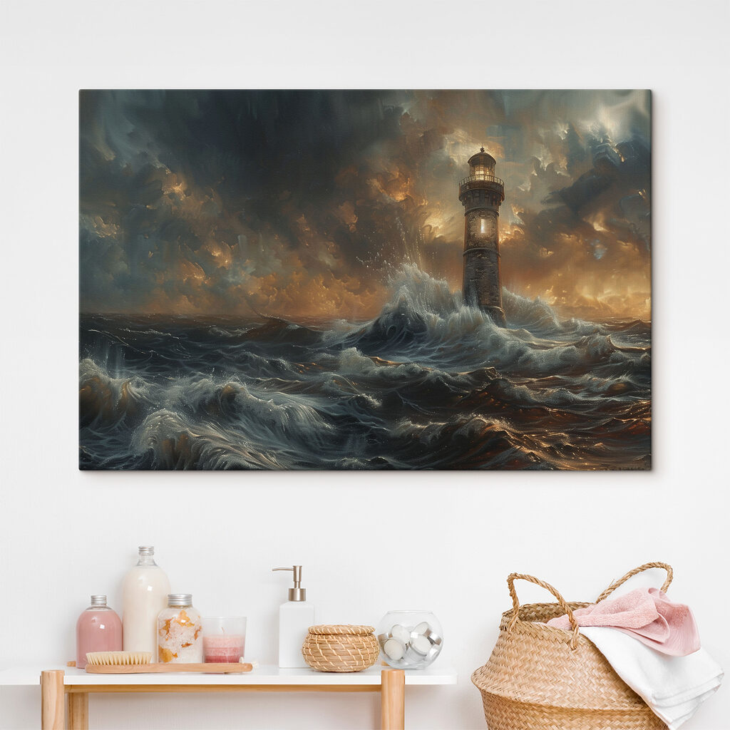 Vuurtoren trotseert de storm — interieur 1