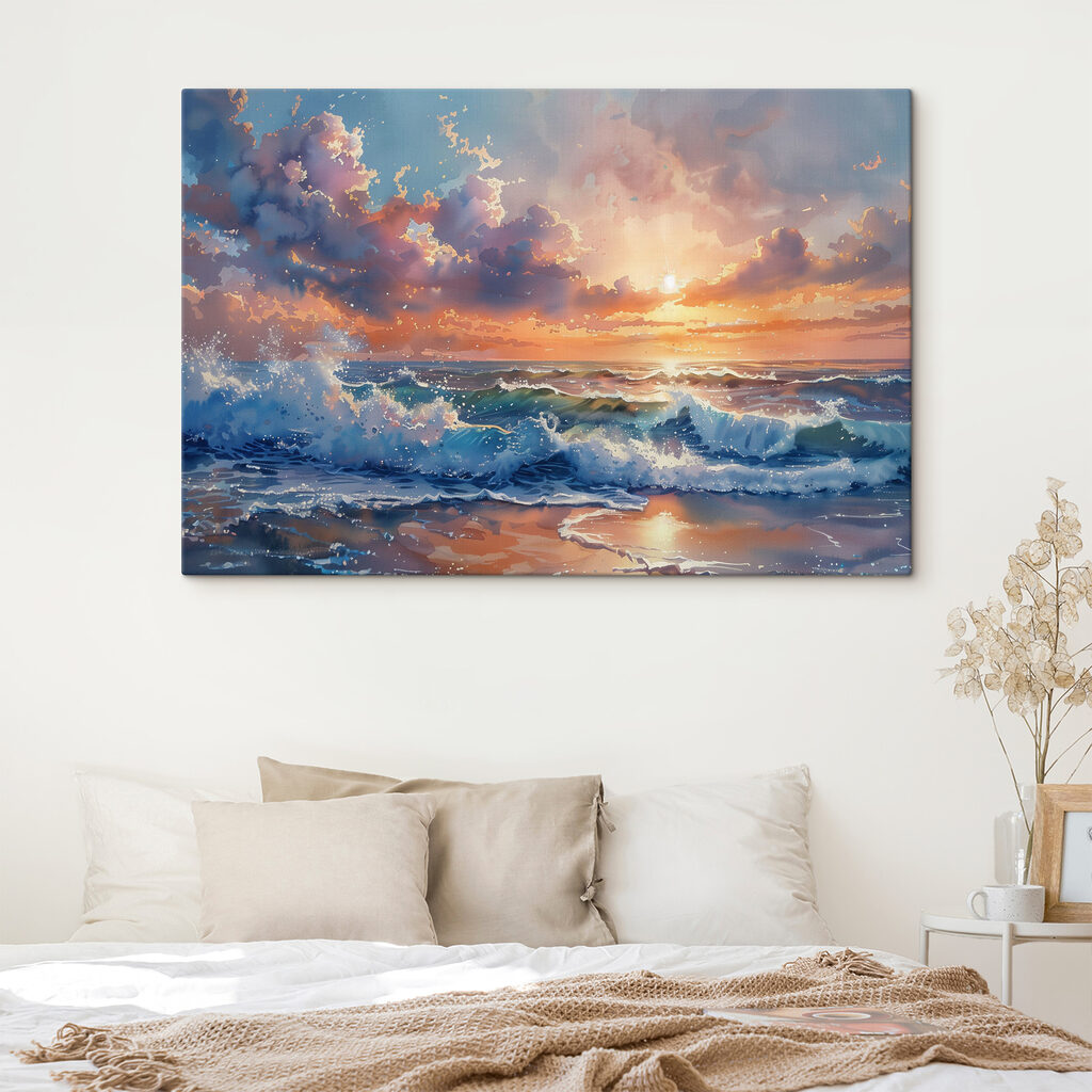 Avondlicht op schuimende golven — interieur 2