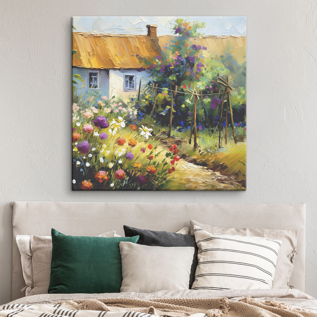 Bloementuin bij het huisje — interieur 1