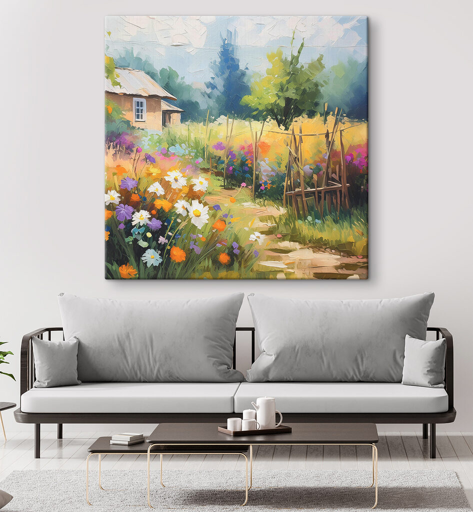 Tuinpad naar het landhuisje — interieur 1