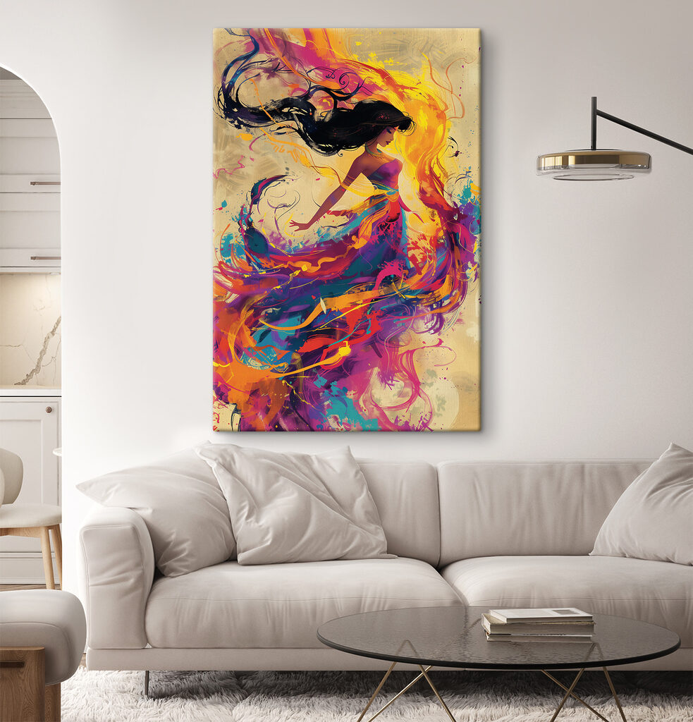 Dansen door een kleurenstroom — interieur 1