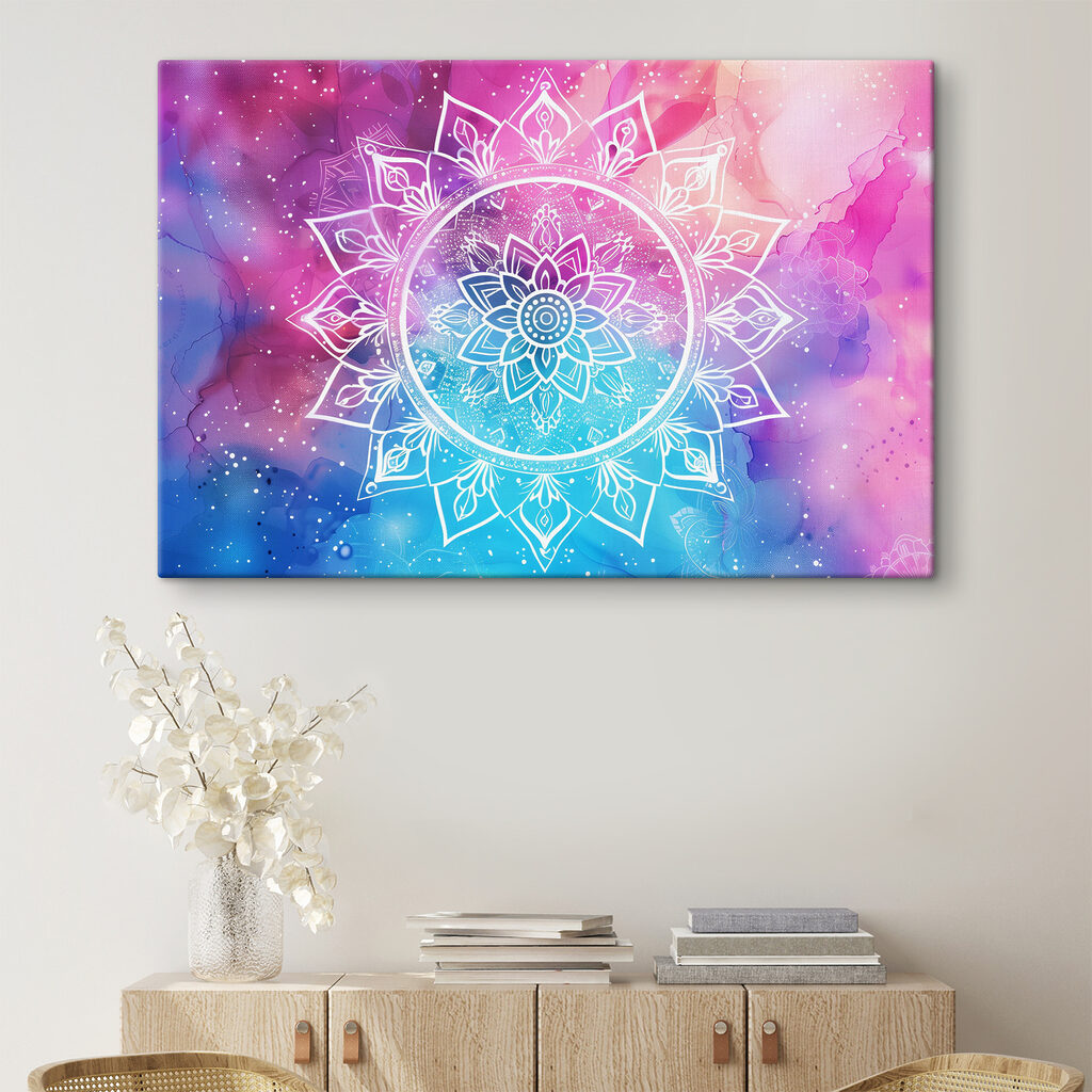 Mandala in roze sterrenlicht — interieur 2