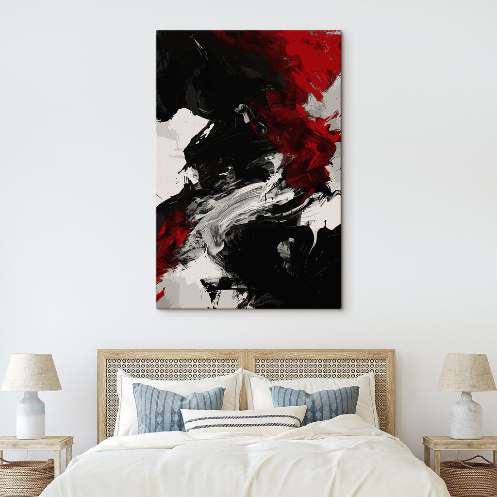 Rood ontmoet zwarte streken — interieur 2