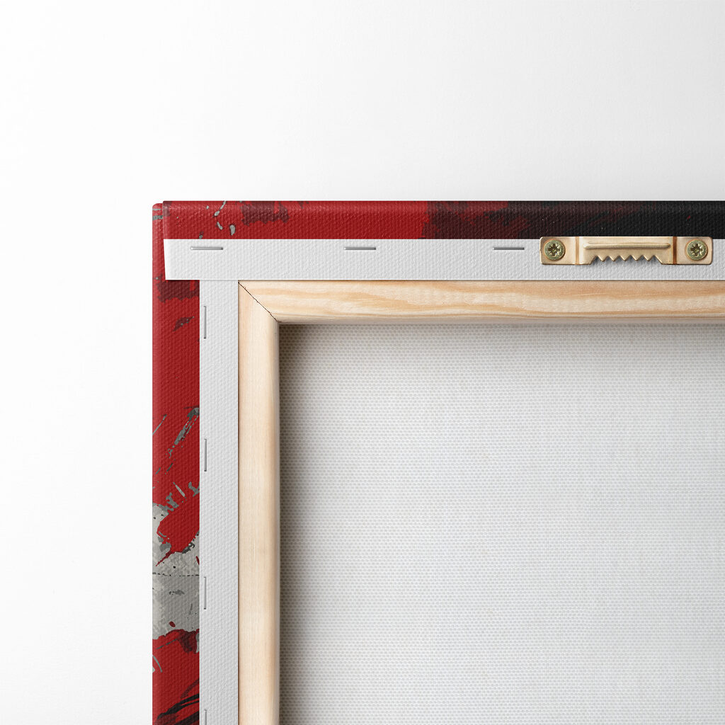 Rood ontmoet zwarte streken — achterkant