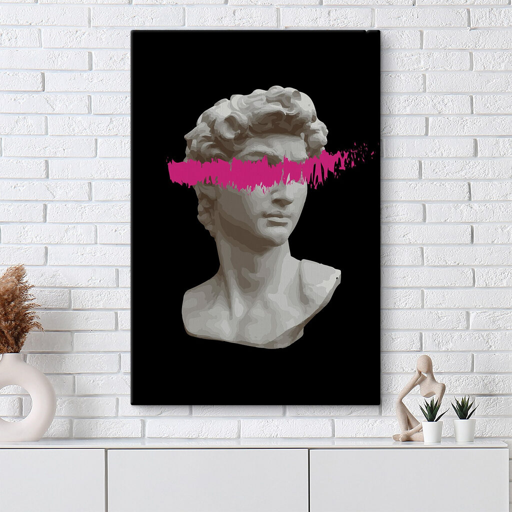 David achter een kleurstreep — interieur 4