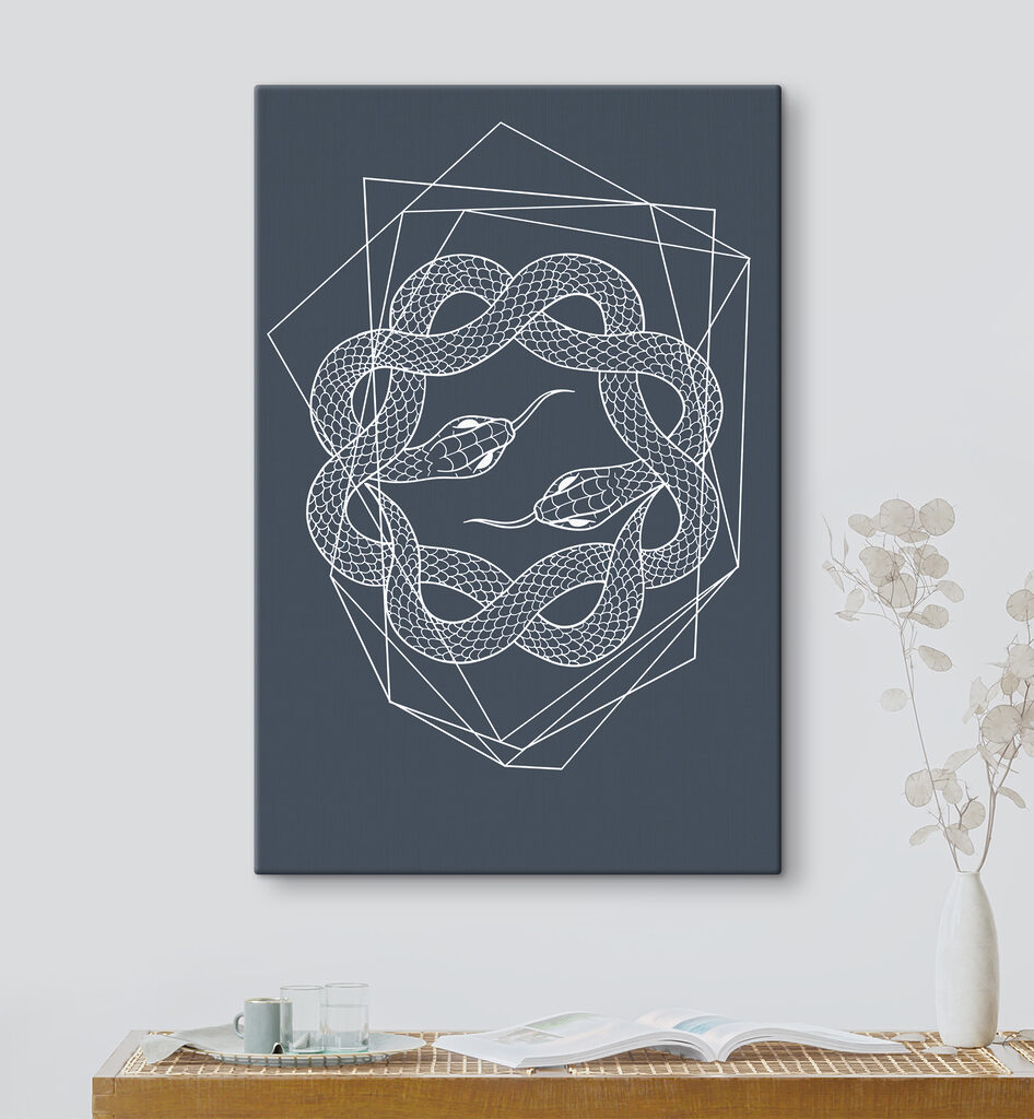 Een witte slang in een cirkel — interieur 1