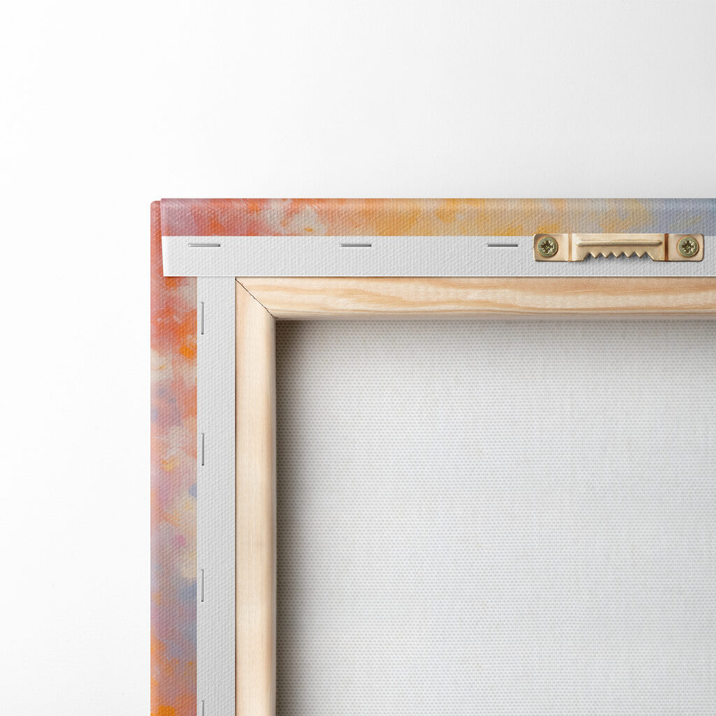 Witte jurk tussen bloemen — achterkant