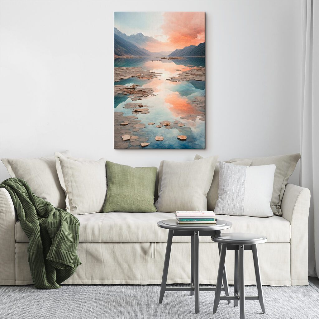 Bergen spiegelen de avond — interieur 3