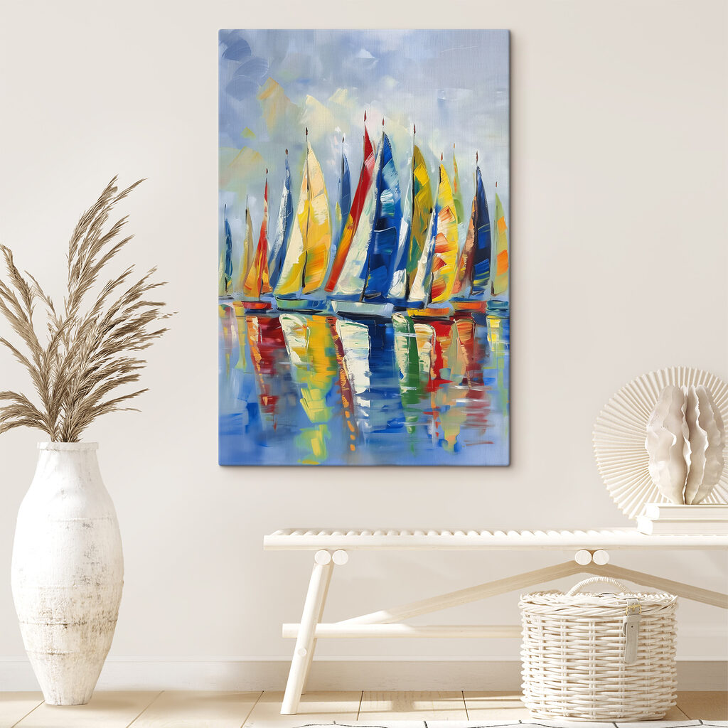 Zeilen spiegelen hun kleuren — interieur 2