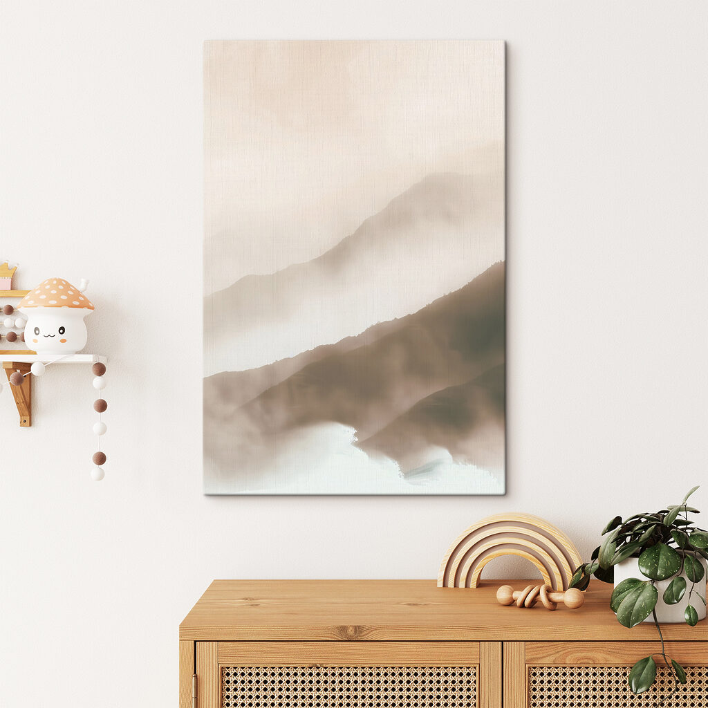Bergen verdwijnen in mist — interieur 3