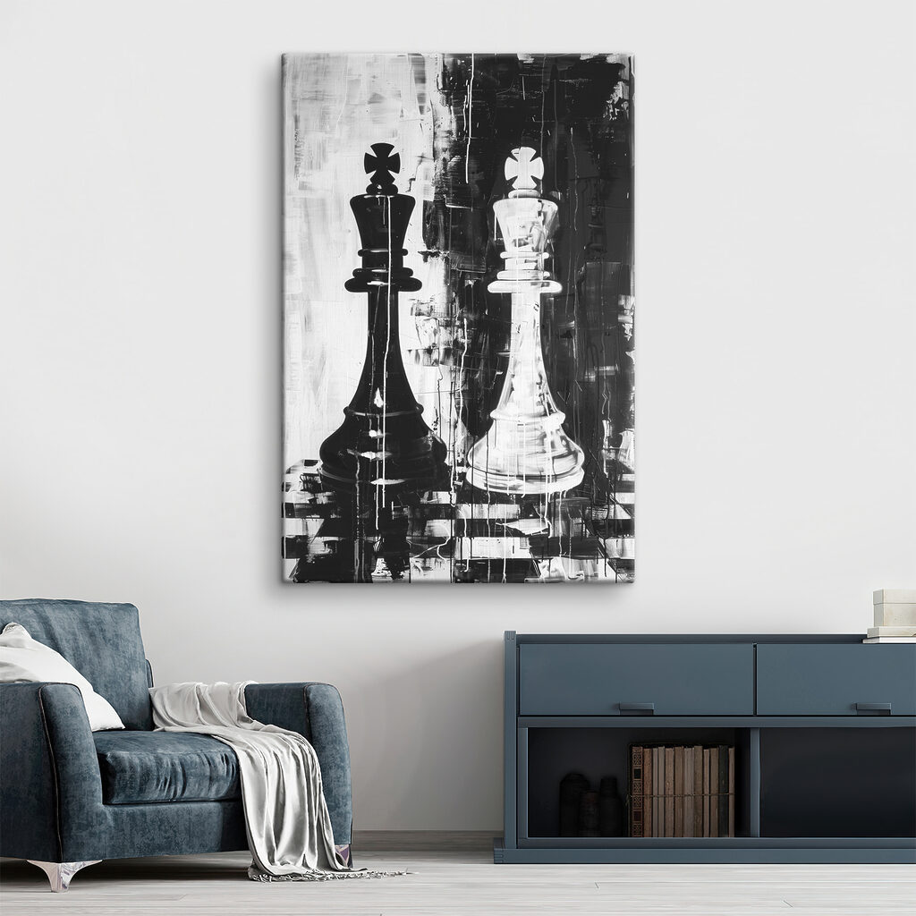 Twee koningen tegenover elkaar — interieur 2
