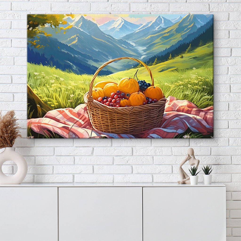 Picknick boven het bergdal — interieur 1