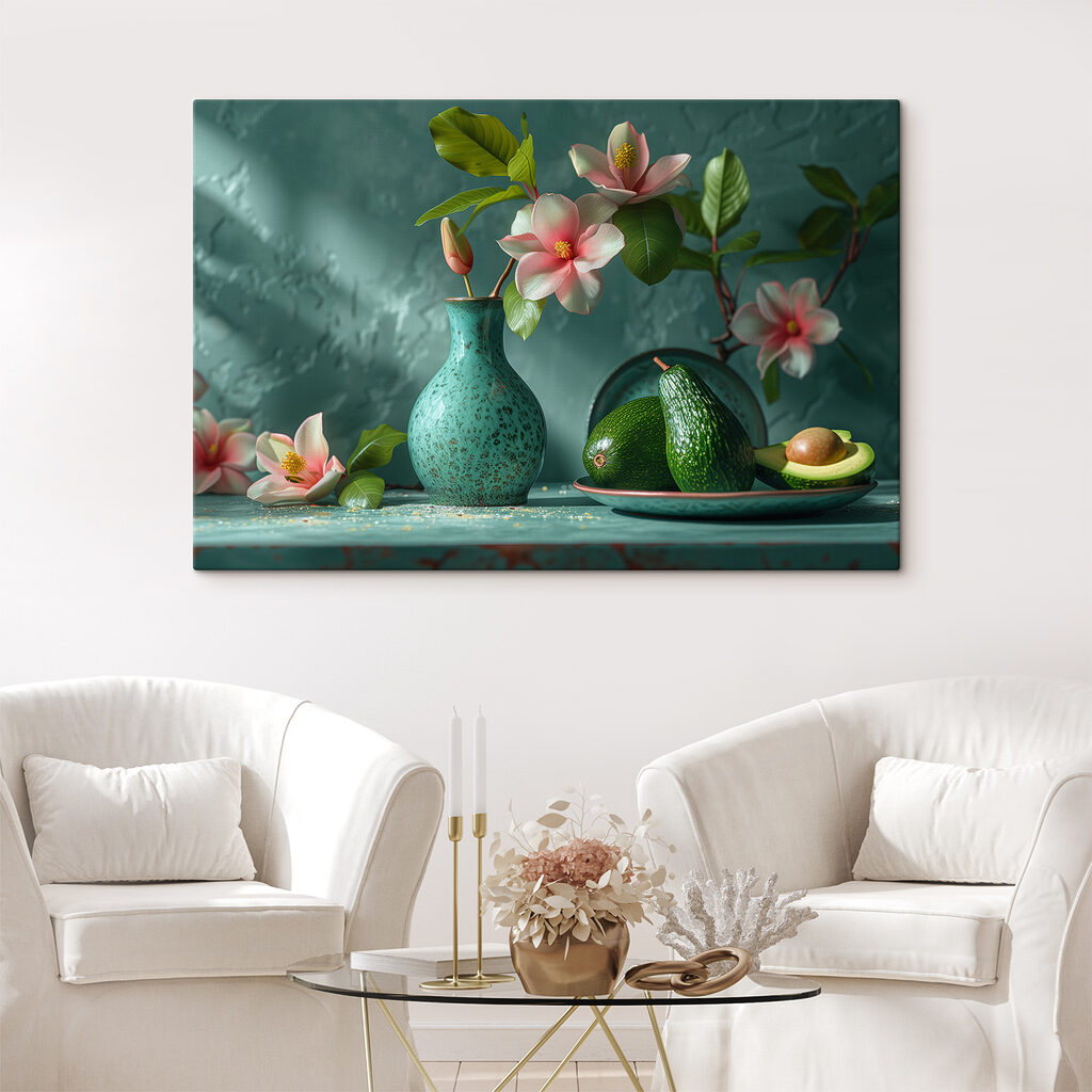 Avocado bij een bloementak — interieur 2
