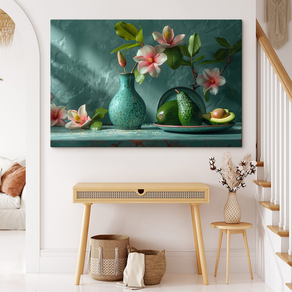 Avocado bij een bloementak — interieur 1