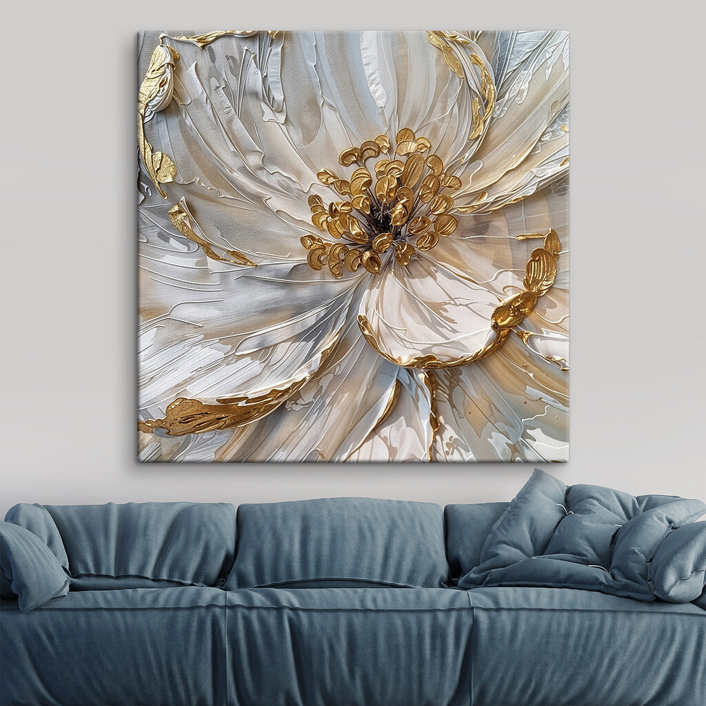 Bloem met gouden omtrekken — interieur 1