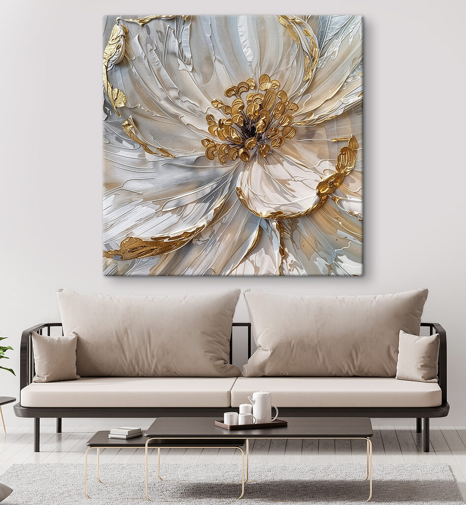 Bloem met gouden omtrekken — interieur 2