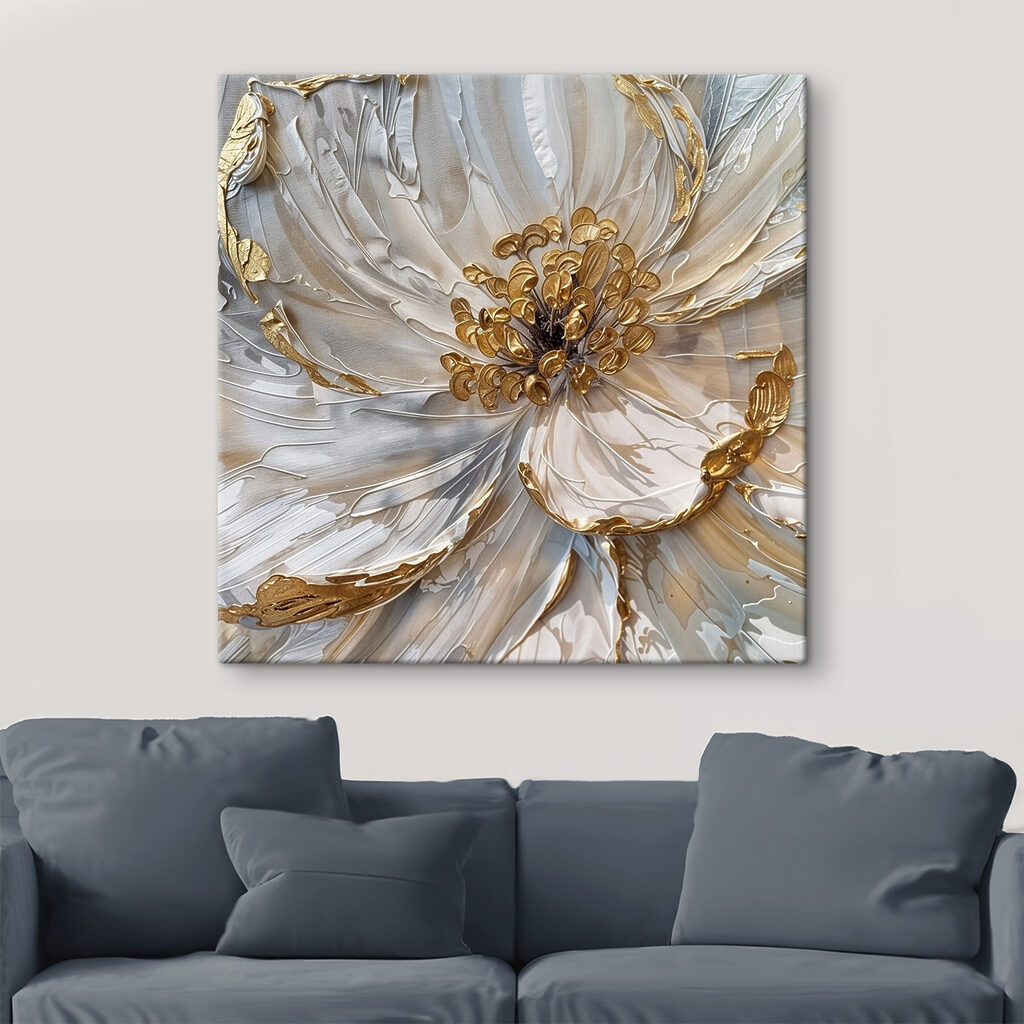 Bloem met gouden omtrekken — interieur 3