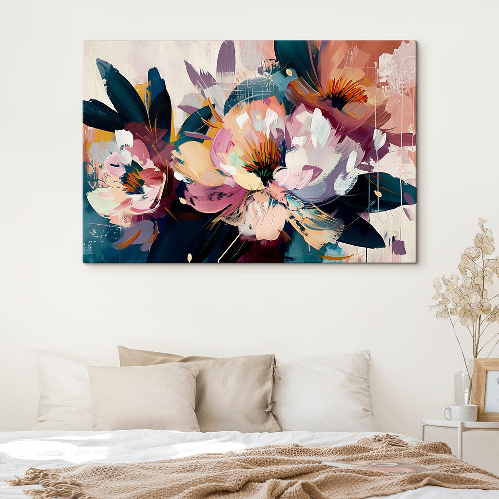 Bloemen in krachtige penseelstreken — interieur 1