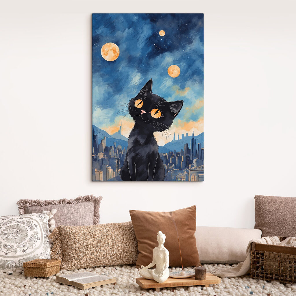 Katje boven de nachtstad — interieur 3