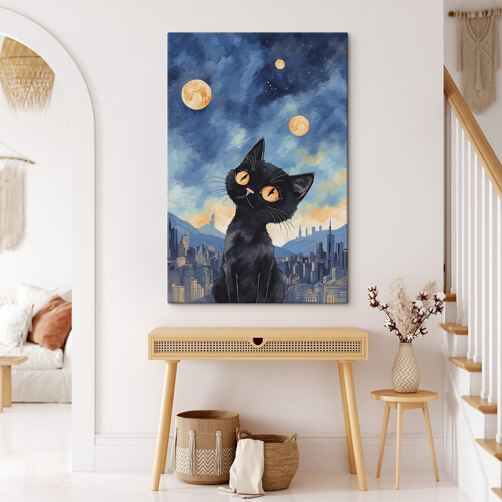 Katje boven de nachtstad — interieur 2